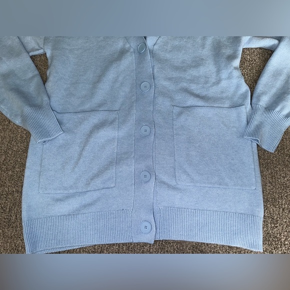 Oak + Fort - Blue Button Up Cardigan - Size XS - Picture 2 of 4